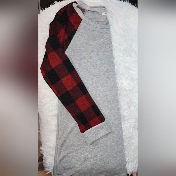 Red & Black Buffalo Long Sleeve Tunic - Picture 2 of 8